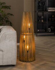 Vloerlamp mango hout