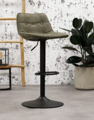 Verstelbare keuken barkruk groen