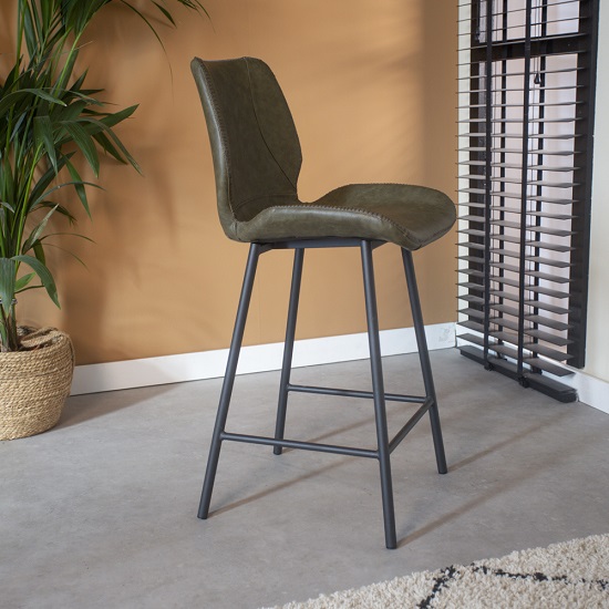 Barkruk-groen-industrieel