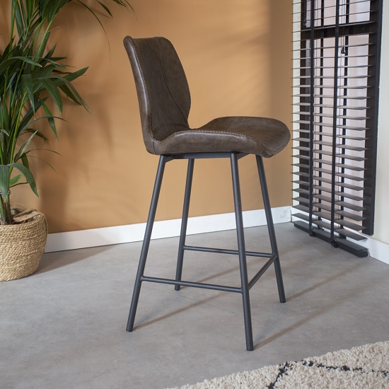 Barkruk-keuken-bruin-industrieel-leder