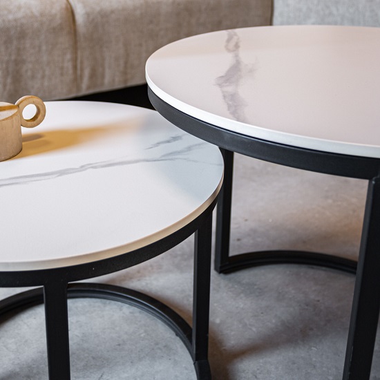 Salontafel-marmer-wit-set