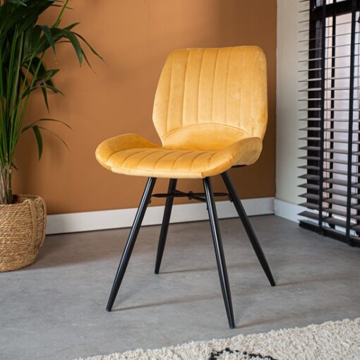 Fluweel-eetkamerstoelen-stof