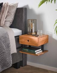 Zwevend nachtkastje industrieel