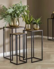 Plantentafel metaal brons