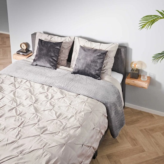 Acaciahout zwevende nachtkastjes hout