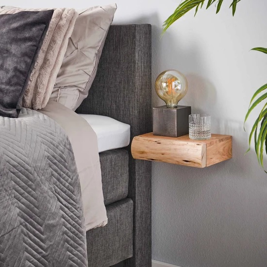 Acaciahout zwevende nachtkastjes