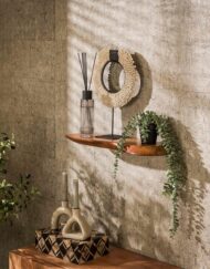 Organische wandplank hout