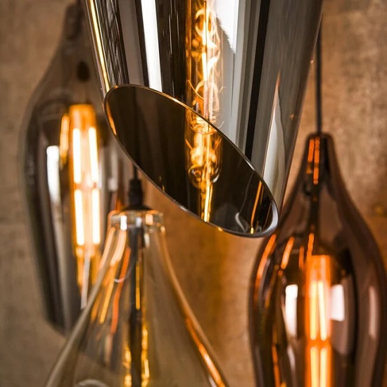 Glazen hanglamp wonen