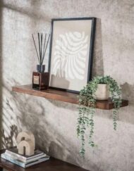 Zwevende wandplank hout acacia