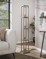 Beige vloerlamp metaal