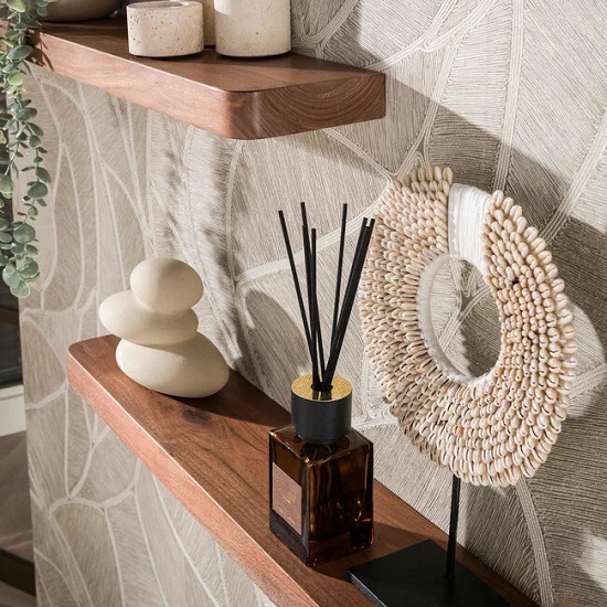 Houten wandplank set acacia